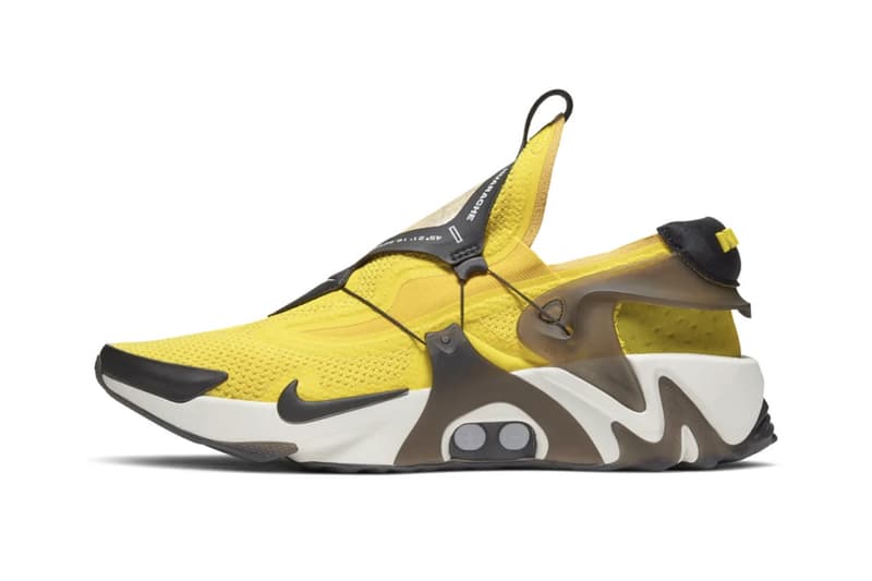 Nike Adapt Huarache Air Huarache Official Images & Release Info "White/Black" "Opti-Yellow" power lacing footwear sneakers release app back to the future shoes 