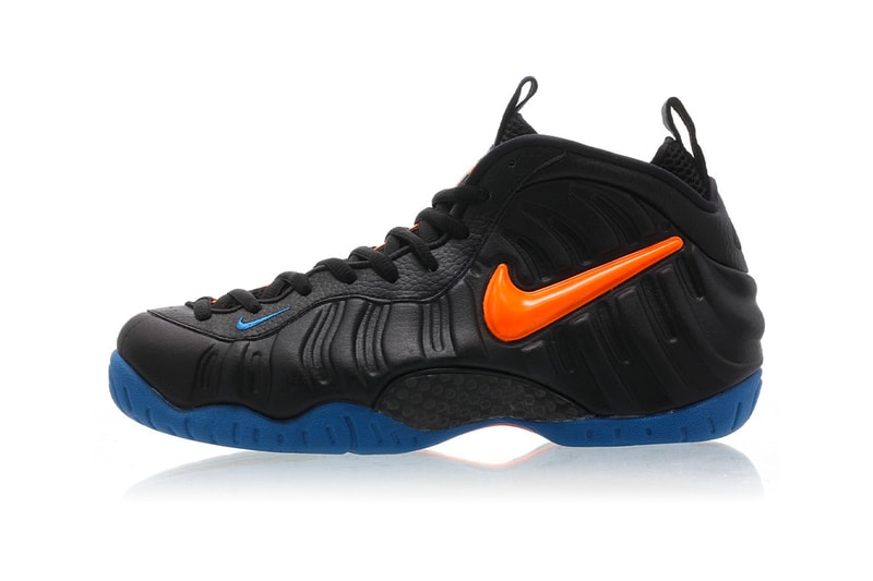Nike Air Foamposite Pro Knicks Release Info 624041-010 blue orange black