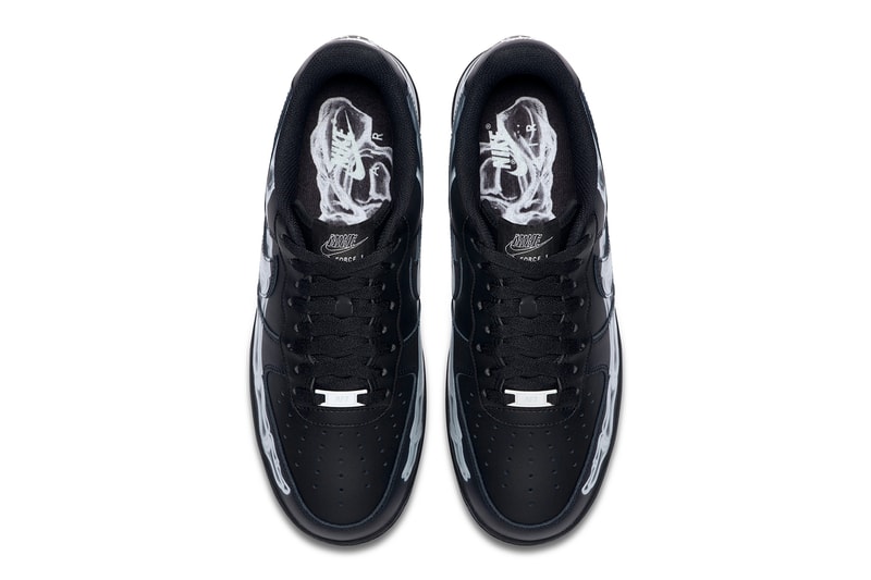 Nike Air Force 1 '07 Black Skeleton Halloween Info Release 2019