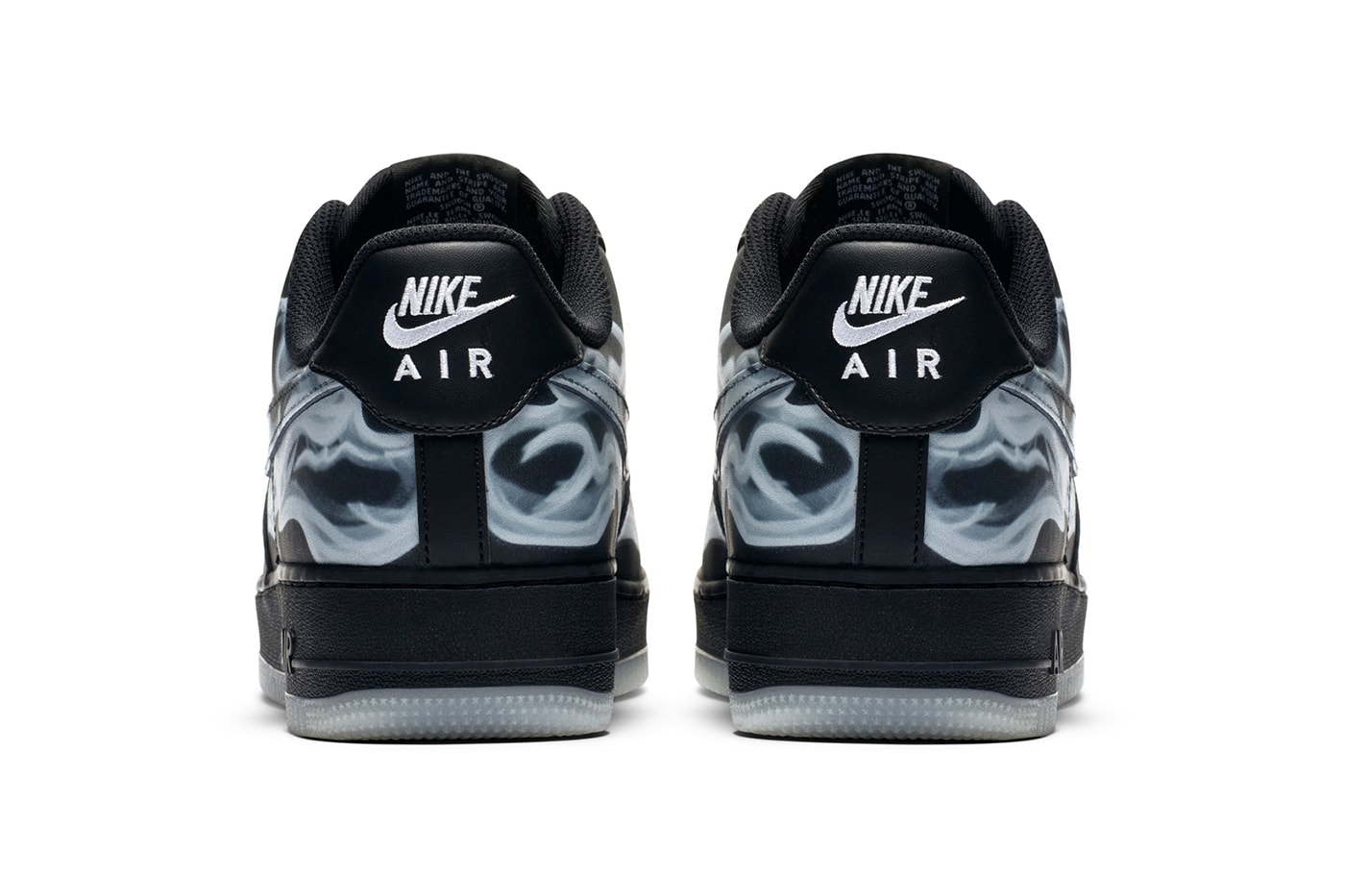 Nike Air Force 1 '07 Black Skeleton Halloween Info Release 2019