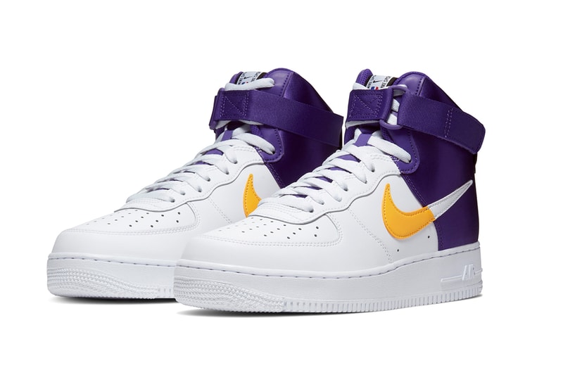 Nike Air Force 1 High NBA Lakers Clippers Release BQ4591-101 BQ4591-101