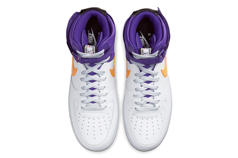 Nike Air Force 1 High NBA Lakers Clippers Release BQ4591-101 BQ4591-101