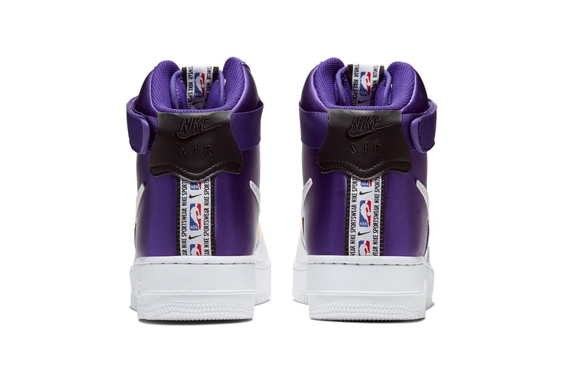 Nike Air Force 1 High NBA Lakers Clippers Release BQ4591-101 BQ4591-101