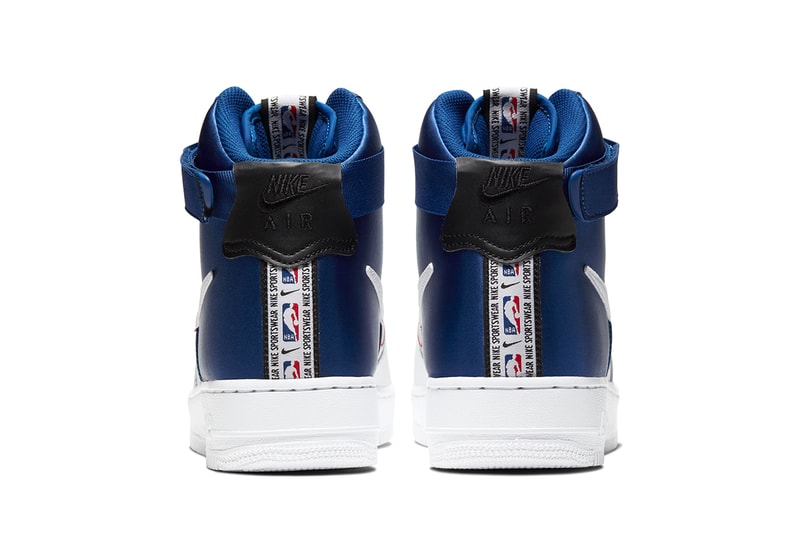 Nike Air Force 1 High NBA Lakers Clippers Release BQ4591-101 BQ4591-101