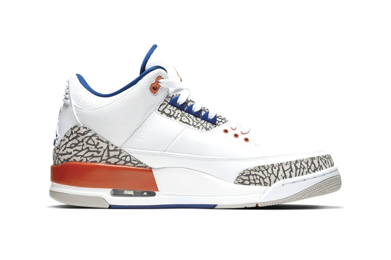 Nike Air Jordan 3 Brand III Michael MJ New York Knicks Colorway Release Information First Look Cop Drop Date Footwear Basketball AJ3 White Leather 04/08/88 
