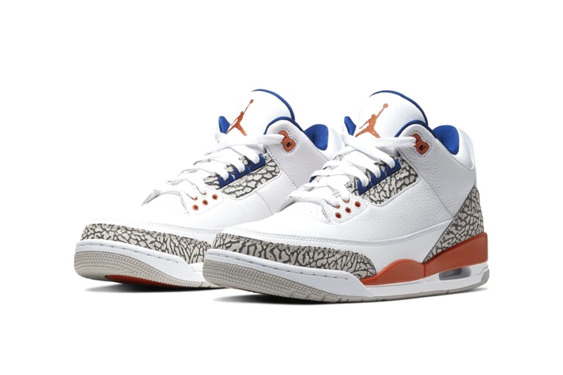 Nike Air Jordan 3 Brand III Michael MJ New York Knicks Colorway Release Information First Look Cop Drop Date Footwear Basketball AJ3 White Leather 04/08/88 