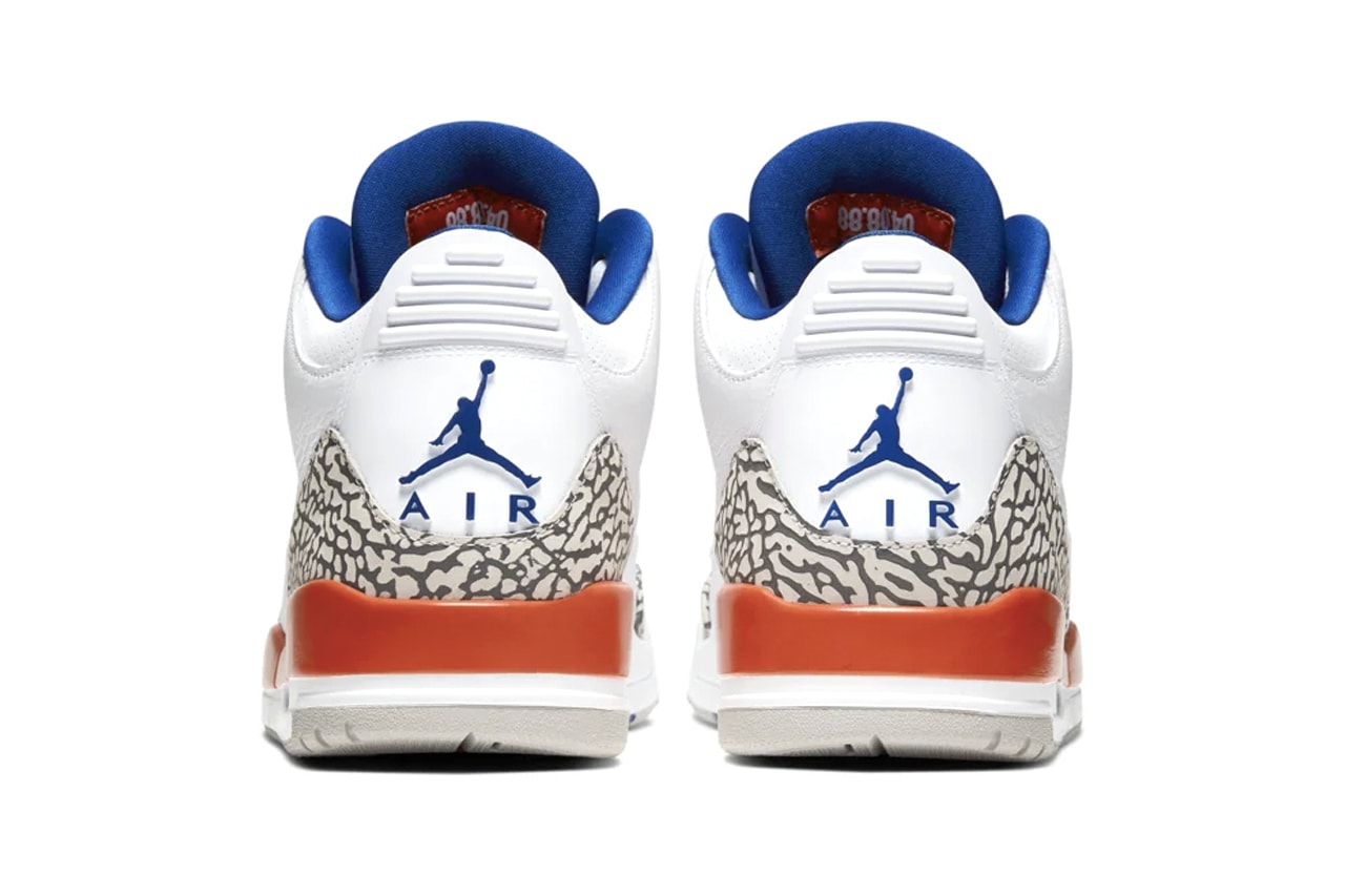 Nike Air Jordan 3 Brand III Michael MJ New York Knicks Colorway Release Information First Look Cop Drop Date Footwear Basketball AJ3 White Leather 04/08/88 