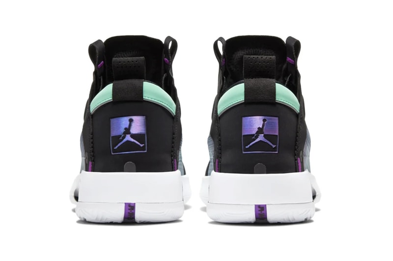 Air Jordan 34 Blue Void Futuristic eclipse plate zoom air sole ripstop grid translucent overlays jumpman footwear sneaker shoes retro basketball