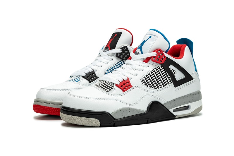 nike Air Jordan 4 “What The” Color White Fire Red Tech Grey Military Blue Style Code CI1184-146 Release drop Date November 23 2019 Price 200 buy 30 anniversary