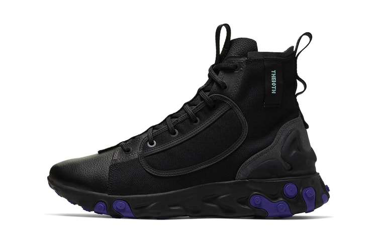 Nike Drops "Black/Court Purple" Colorway to the React Ianga