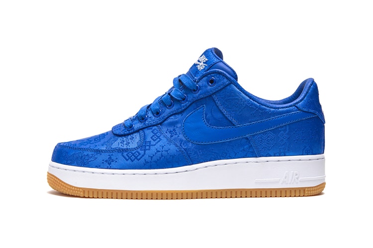 CLOT Wraps Nike Air Force 1 in "Game Royal" Silk