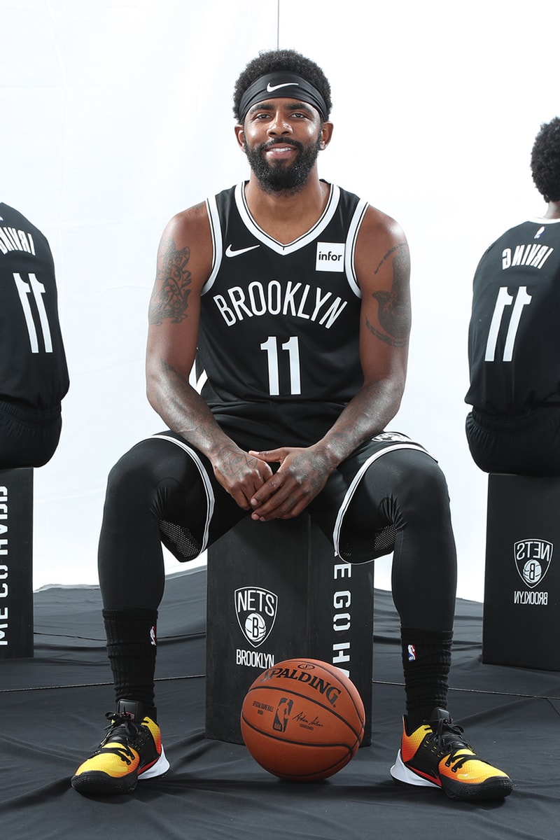 nike kyrie low 2 sunset release orange red colorway fall 2019 kyrie irving brooklyn nets media day inspired by air max plus