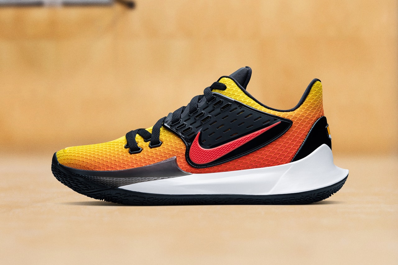 nike kyrie low 2 sunset release orange red colorway fall 2019 kyrie irving brooklyn nets media day inspired by air max plus