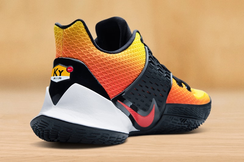 nike kyrie low 2 sunset release orange red colorway fall 2019 kyrie irving brooklyn nets media day inspired by air max plus