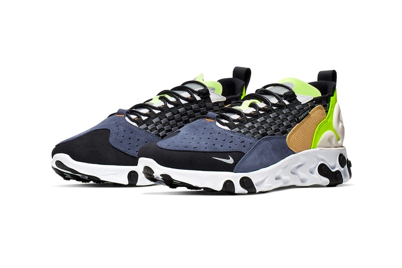 Nike React Sertu Black Volt White Release running shoes 