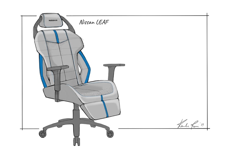 Nissan Esports Gaming Chair Concept Sketches GT-R NISMO Armada Leaf SUV Sportscar Electric