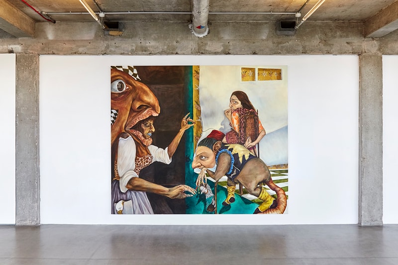 Nour El Saleh Surreal Exquisite Farces Exhibition VO Curations London Art Gallery Painting Lebanese Painter