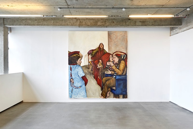 Nour El Saleh Surreal Exquisite Farces Exhibition VO Curations London Art Gallery Painting Lebanese Painter