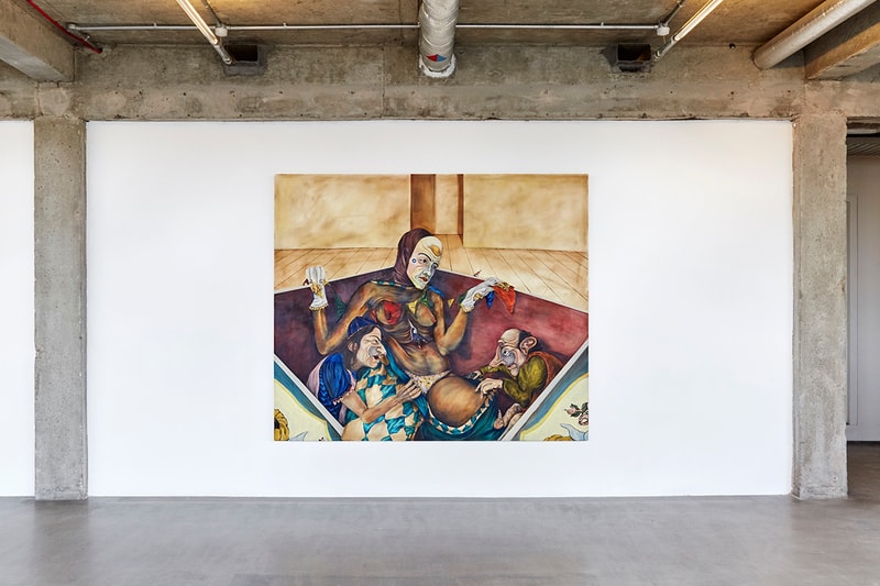 Nour El Saleh Surreal Exquisite Farces Exhibition VO Curations London Art Gallery Painting Lebanese Painter