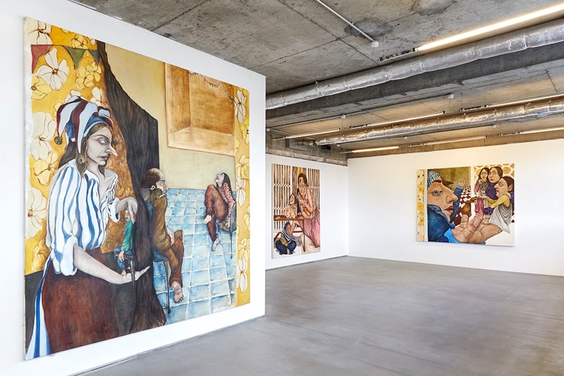 Nour El Saleh Surreal Exquisite Farces Exhibition VO Curations London Art Gallery Painting Lebanese Painter