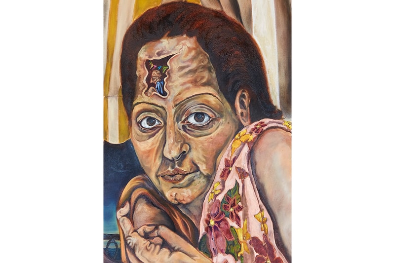 Nour El Saleh Surreal Exquisite Farces Exhibition VO Curations London Art Gallery Painting Lebanese Painter