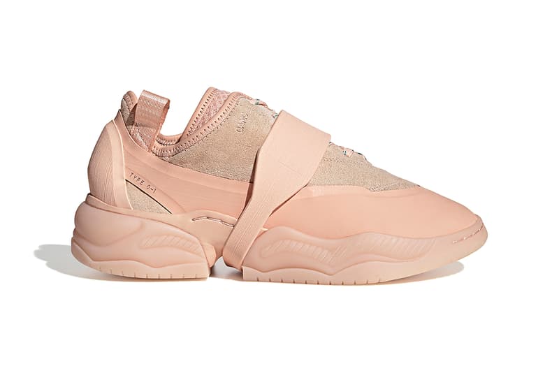 OAMC adidas originals type o-1s o-1l sneaker release information off white flesh pink medicine green union exclusive buy cop purchase release information