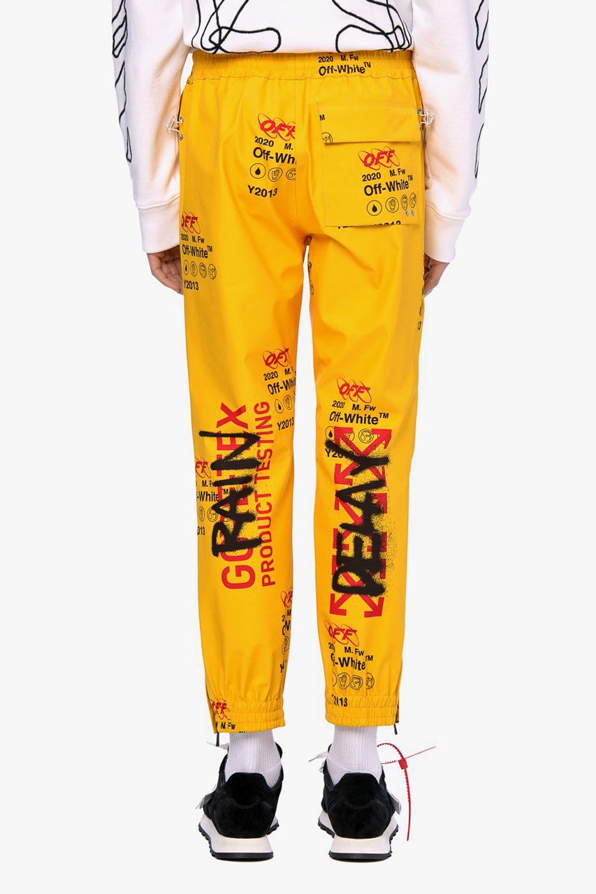 Off-White™ GORE-TEX Shirt Pants Yellow Public Television OFF Red Black Graffiti Fall/Winter 2019