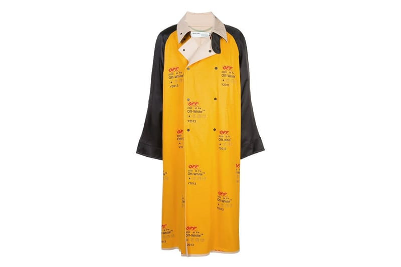 Off-White™ Drops All-Over Monogram Print Industrial Trench Coat