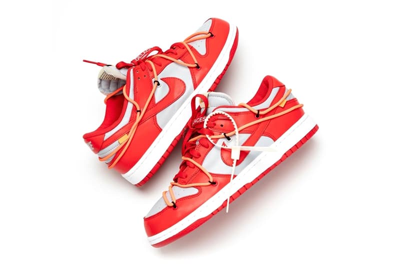 Off White Nike Dunk Low University Red Best Look Wolf Grey CT0856-600 Release Info Date Price Buy