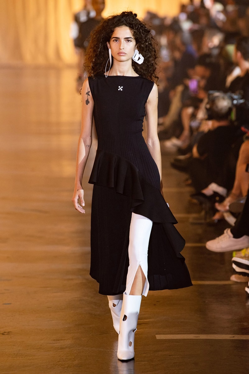 Off-White™ Spring/Summer 2020 Runway Show Recap paris fashion week ss20 peggy gou tyga halsey Zack Bia sita abellan Caroline Vreeland Olivia culpo meteor shower