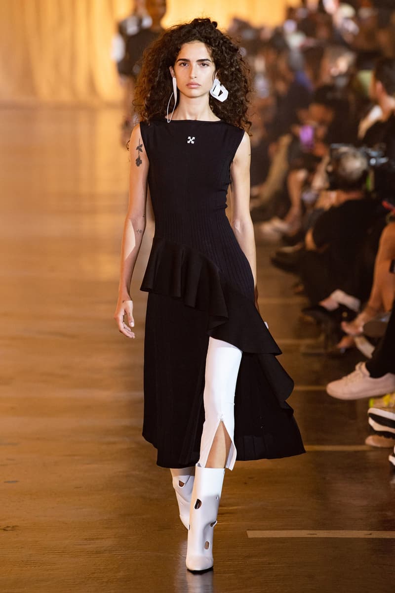 Off-White™ Spring/Summer 2020 Runway Show Recap paris fashion week ss20 peggy gou tyga halsey Zack Bia sita abellan Caroline Vreeland Olivia culpo meteor shower