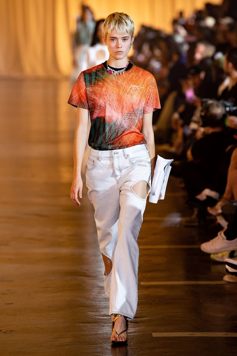 Off-White™ Spring/Summer 2020 Runway Show Recap paris fashion week ss20 peggy gou tyga halsey Zack Bia sita abellan Caroline Vreeland Olivia culpo meteor shower
