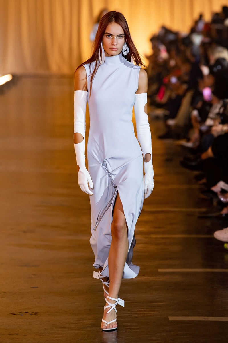 Off-White™ Spring/Summer 2020 Runway Show Recap paris fashion week ss20 peggy gou tyga halsey Zack Bia sita abellan Caroline Vreeland Olivia culpo meteor shower