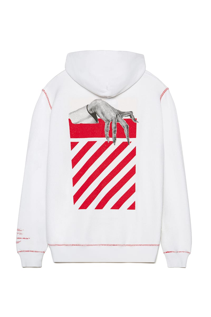 off white faded hoodie