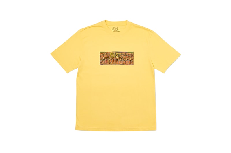 Palace Winter 2019 Tees First Look London Streetwear Skatewear Skating T-Shirts Stripes American Football Jersey Faded Dip Dye Esty DPM Camouflage Graphic Heavy pieces 
