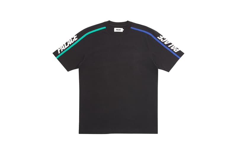 Palace Winter 2019 Tees First Look London Streetwear Skatewear Skating T-Shirts Stripes American Football Jersey Faded Dip Dye Esty DPM Camouflage Graphic Heavy pieces 