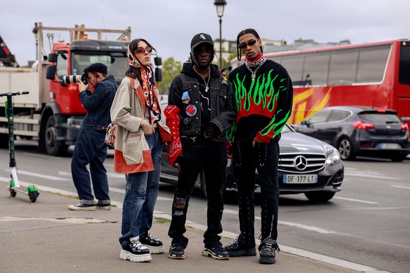 Paris Fashion Week 2019 SS20 Spring Summer 2020 Street Style Snaps Shots Collection Imagery Footwear Accessories Kiko Kostadinov x ASICS Louis Vuitton Off-White ™ Dior Prada adidas Chloe Balenciaga Triple S Loafers Acne Studios