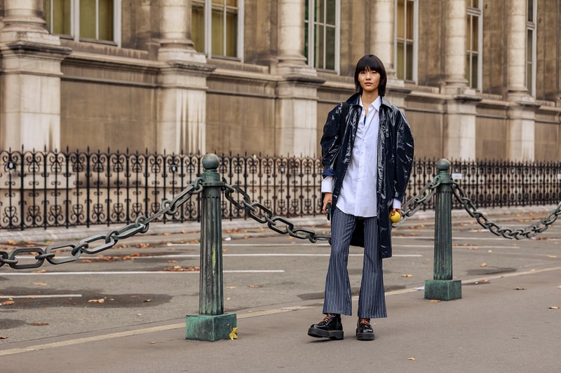 Paris Fashion Week 2019 SS20 Spring Summer 2020 Street Style Snaps Shots Collection Imagery Footwear Accessories Kiko Kostadinov x ASICS Louis Vuitton Off-White ™ Dior Prada adidas Chloe Balenciaga Triple S Loafers Acne Studios