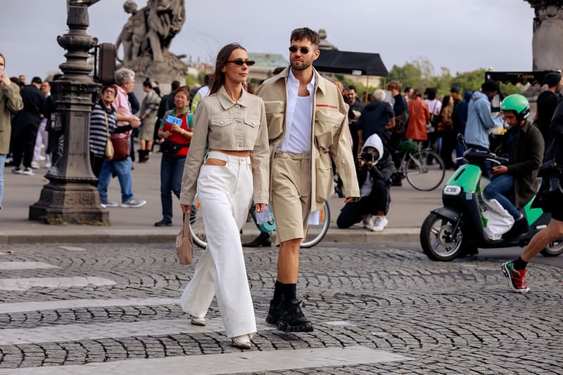 Paris Fashion Week 2019 SS20 Spring Summer 2020 Street Style Snaps Shots Collection Imagery Footwear Accessories Kiko Kostadinov x ASICS Louis Vuitton Off-White ™ Dior Prada adidas Chloe Balenciaga Triple S Loafers Acne Studios