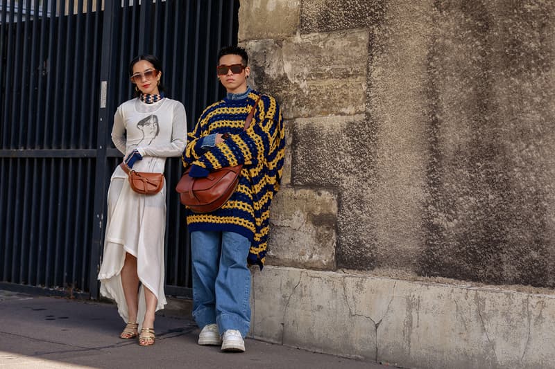 Paris Fashion Week 2019 SS20 Spring Summer 2020 Street Style Snaps Shots Collection Imagery Footwear Accessories Kiko Kostadinov x ASICS Louis Vuitton Off-White ™ Dior Prada adidas Chloe Balenciaga Triple S Loafers Acne Studios