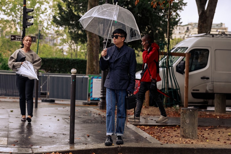 Paris Fashion Week 2019 SS20 Spring Summer 2020 Street Style Snaps Shots Collection Imagery Footwear Accessories Kiko Kostadinov x ASICS Louis Vuitton Off-White ™ Dior Prada adidas Chloe Balenciaga Triple S Loafers Acne Studios