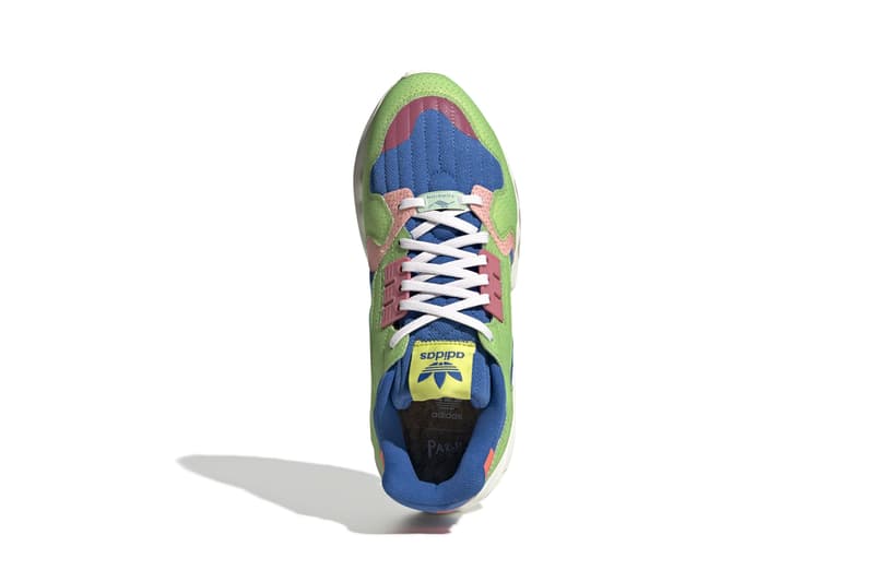 Parley x adidas Originals ZX Torsion BOOST Sneaker Release Information Sustainability Recycled Waste Material Yarn "Off-White/Hi-Res Aqua/Semi Solar Green" "Cloud White" "Linen Green" Footwear Three Stripes