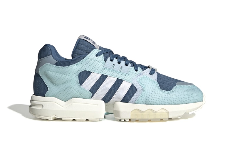 Parley x adidas Originals ZX Torsion BOOST Sneaker Release Information Sustainability Recycled Waste Material Yarn "Off-White/Hi-Res Aqua/Semi Solar Green" "Cloud White" "Linen Green" Footwear Three Stripes 