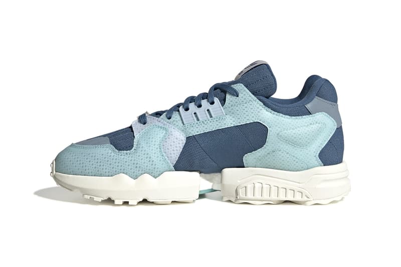 Parley x adidas Originals ZX Torsion BOOST Sneaker Release Information Sustainability Recycled Waste Material Yarn "Off-White/Hi-Res Aqua/Semi Solar Green" "Cloud White" "Linen Green" Footwear Three Stripes