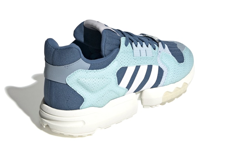 Parley x adidas Originals ZX Torsion BOOST Sneaker Release Information Sustainability Recycled Waste Material Yarn "Off-White/Hi-Res Aqua/Semi Solar Green" "Cloud White" "Linen Green" Footwear Three Stripes 