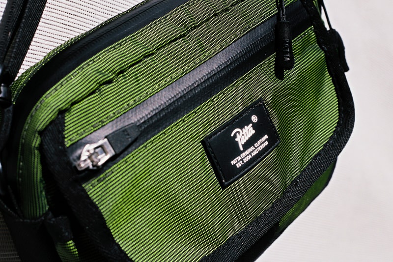 Patta Hi-Vis Bag Collection Fall/Winter 2019 Safety Yellow Black 33L Ditty Bag JP Cross Body Bag Neck Wallet Tactical Waist Bag