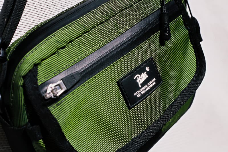 Patta Hi-Vis Bag Collection Fall/Winter 2019 Safety Yellow Black 33L Ditty Bag JP Cross Body Bag Neck Wallet Tactical Waist Bag