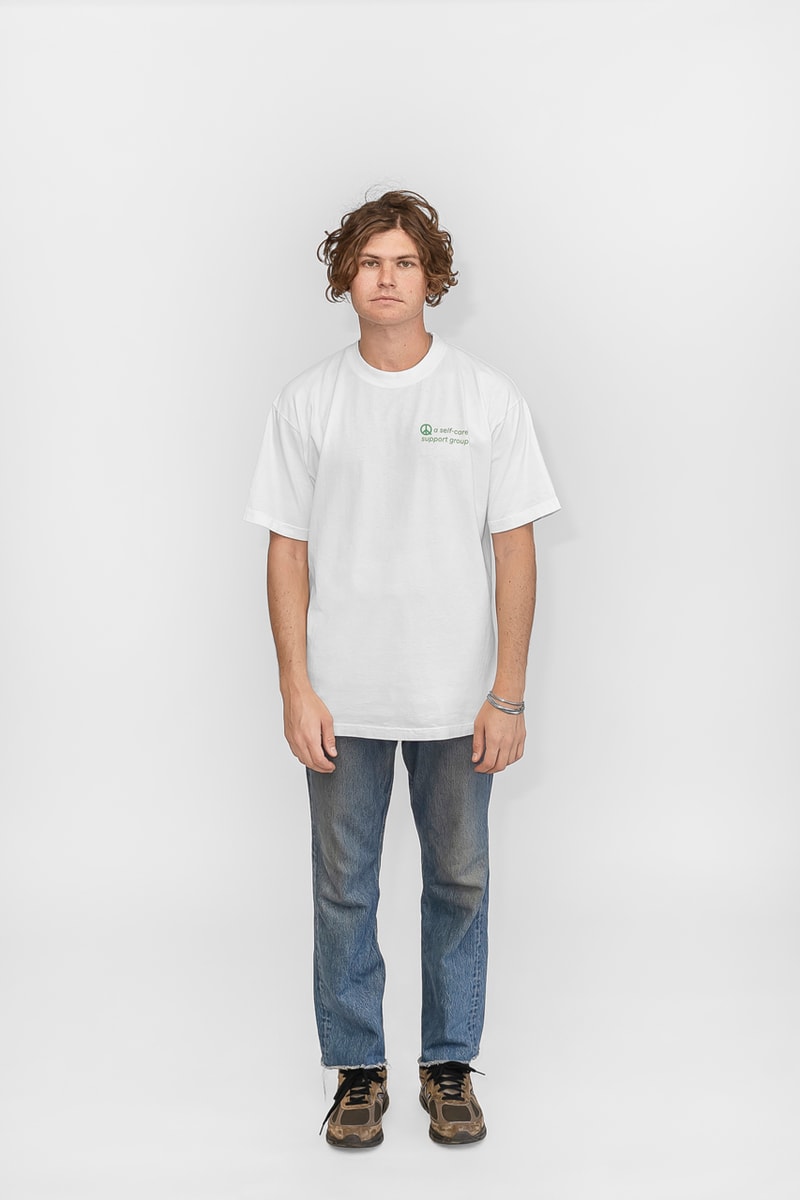 Peace & Quiet Fall Capsule Collection Crewneck Sweatpants T-shirts Long sleeves Shorts Pants Tote Bags Natural Green White