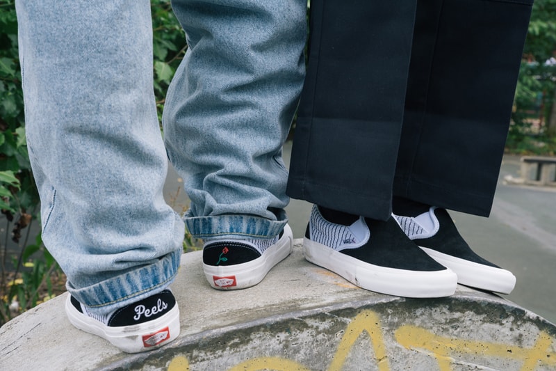 Peels Vans Sneaker Apparel Collection Collaboration Rose Stripes Classic Slip-Ons Black White Red Green Shirts Long-Sleeves Crewneck