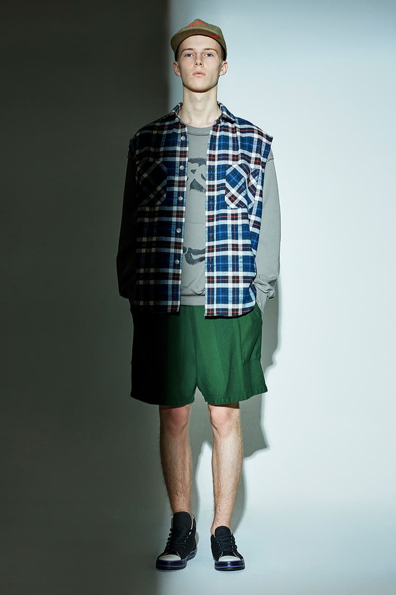 Phingerin Spring/Summer 2020 Lookbook Collection Japan streetwear fashion workwear americana vintage retro stylings bold patterns check print bondage trousers